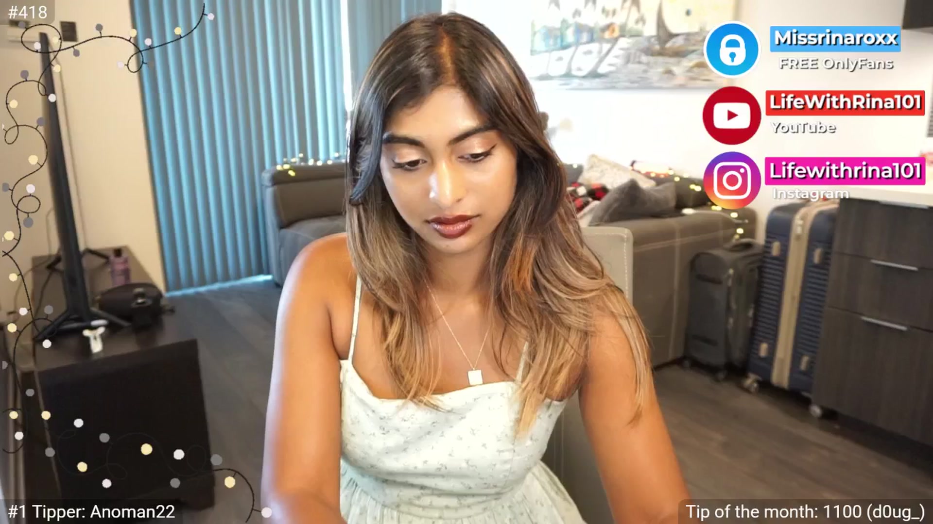 Gallery image thumbnail from Missrinaroxx's myfreecams stream on, 07/06/2025, 23:04 image 12 of 20