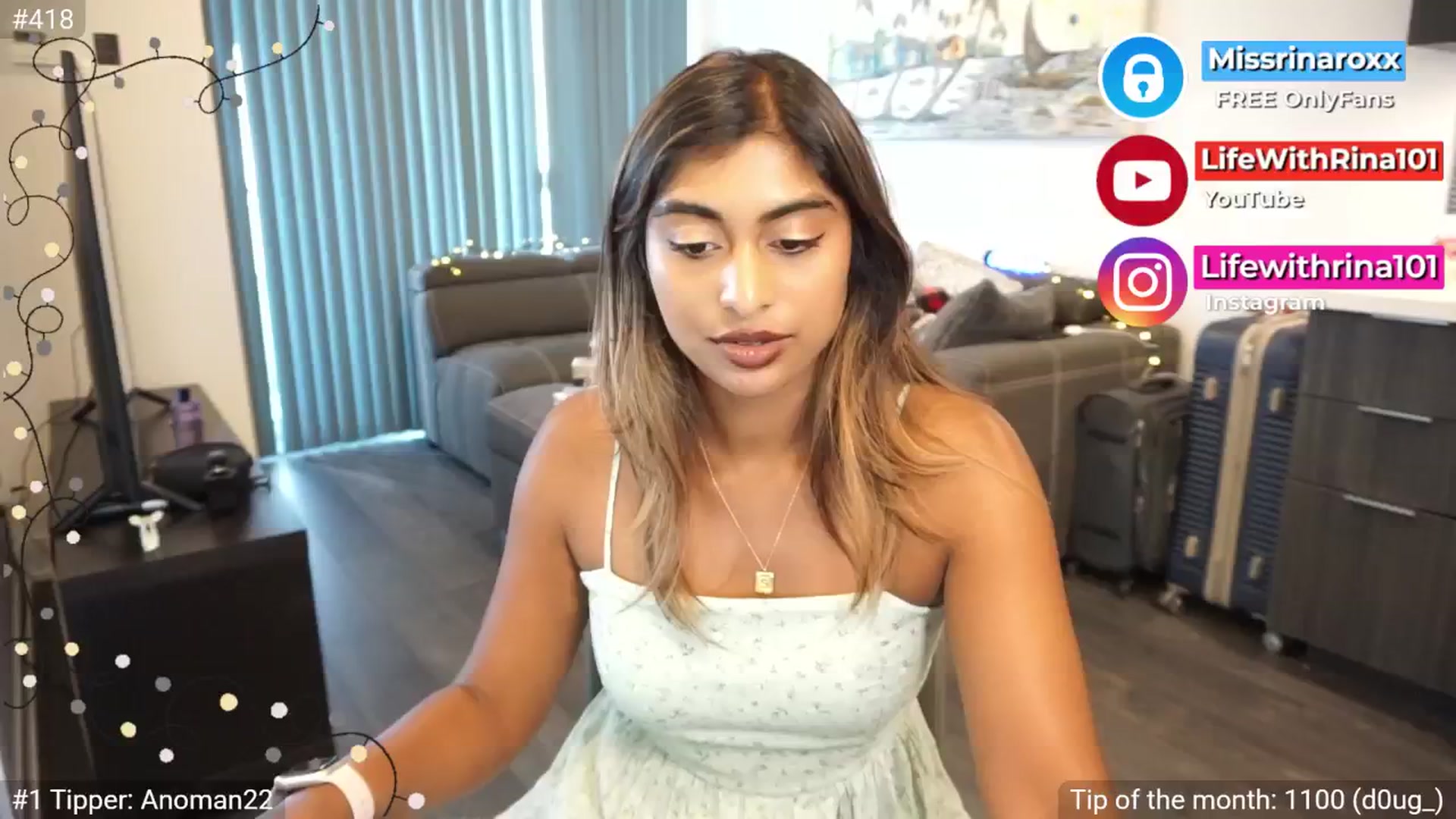 Gallery image thumbnail from Missrinaroxx's myfreecams stream on, 07/06/2025, 23:04 image 7 of 20