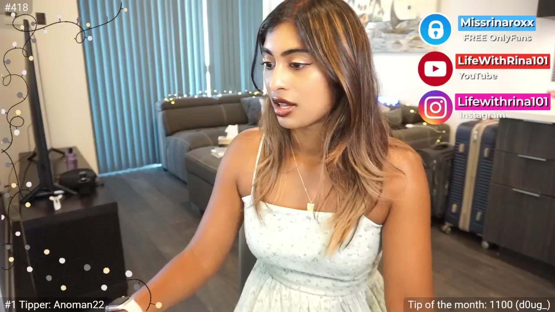 Gallery image thumbnail from Missrinaroxx's myfreecams stream on, 07/06/2025, 23:04 image 14 of 20