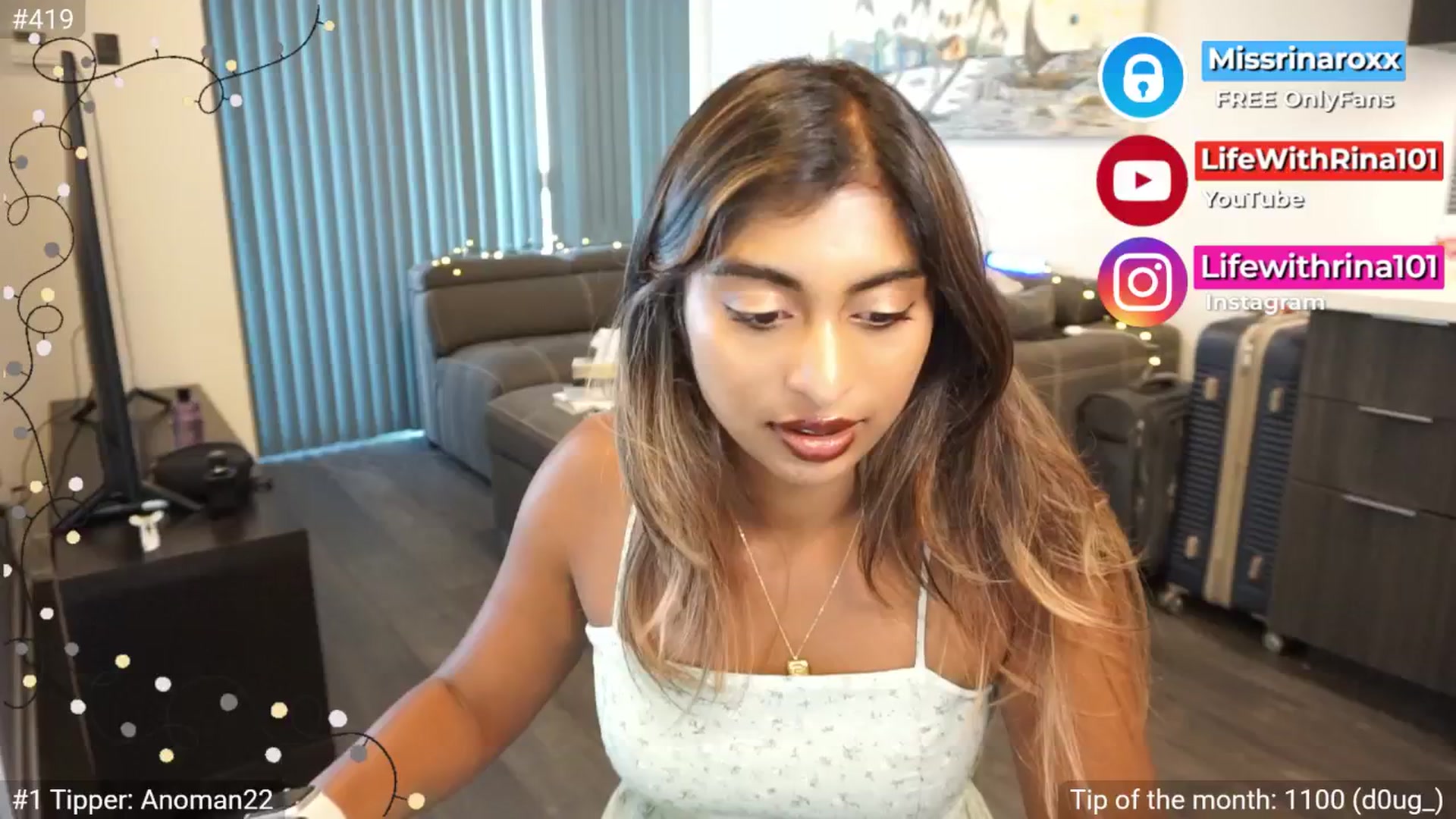 Gallery image thumbnail from Missrinaroxx's myfreecams stream on, 07/06/2025, 23:04 image 18 of 20