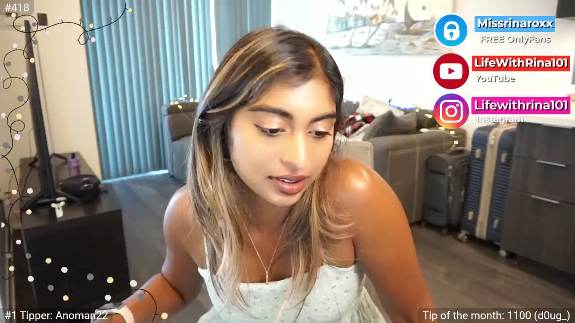 Gallery image thumbnail from Missrinaroxx's myfreecams stream on, 07/06/2025, 23:04 image 5 of 20