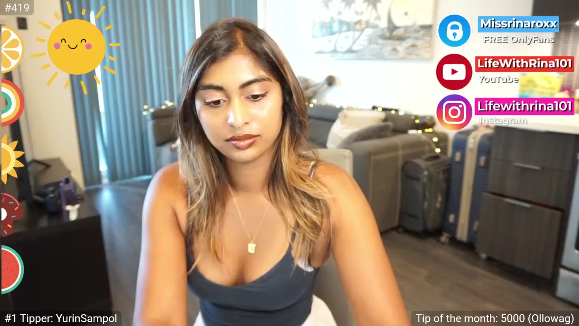 Gallery image thumbnail from Missrinaroxx's myfreecams stream on, 07/21/2025, 23:34 image 16 of 20