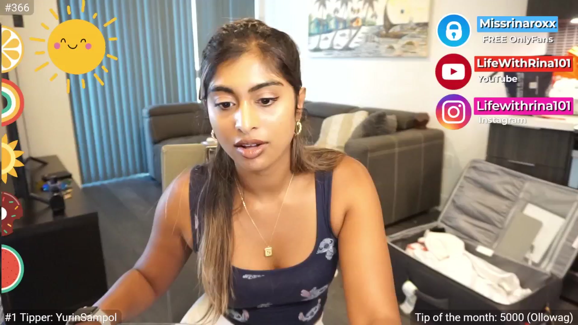 Gallery image thumbnail from Missrinaroxx's myfreecams stream on, 07/24/2025, 22:52 image 8 of 20