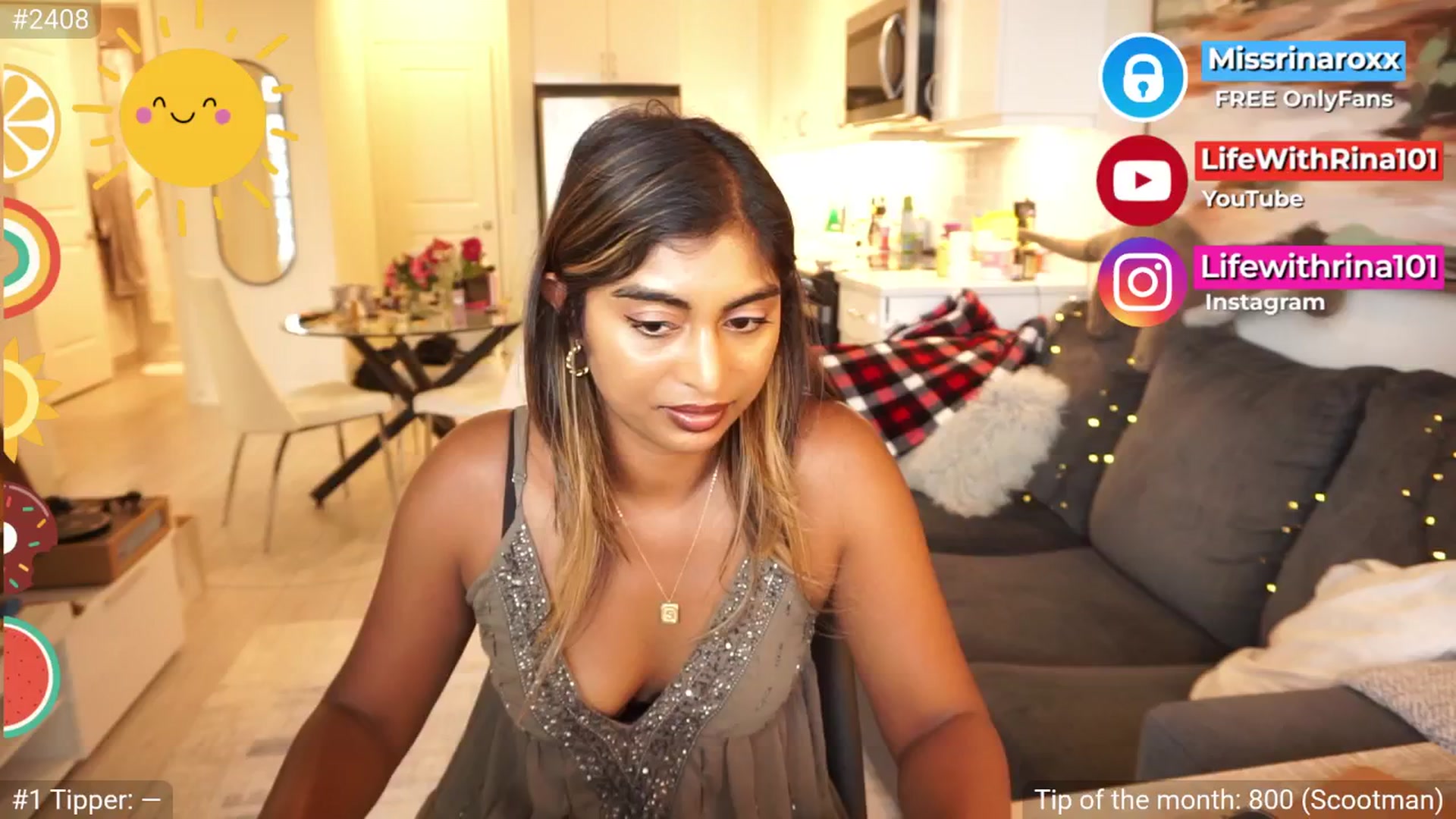 Gallery image thumbnail from Missrinaroxx's myfreecams stream on, 08/04/2025, 23:01 image 4 of 20