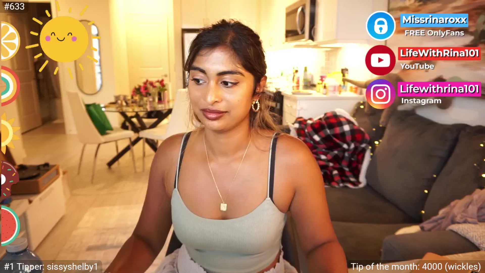 Gallery image thumbnail from Missrinaroxx's myfreecams stream on, 08/06/2025, 24:05 image 17 of 20