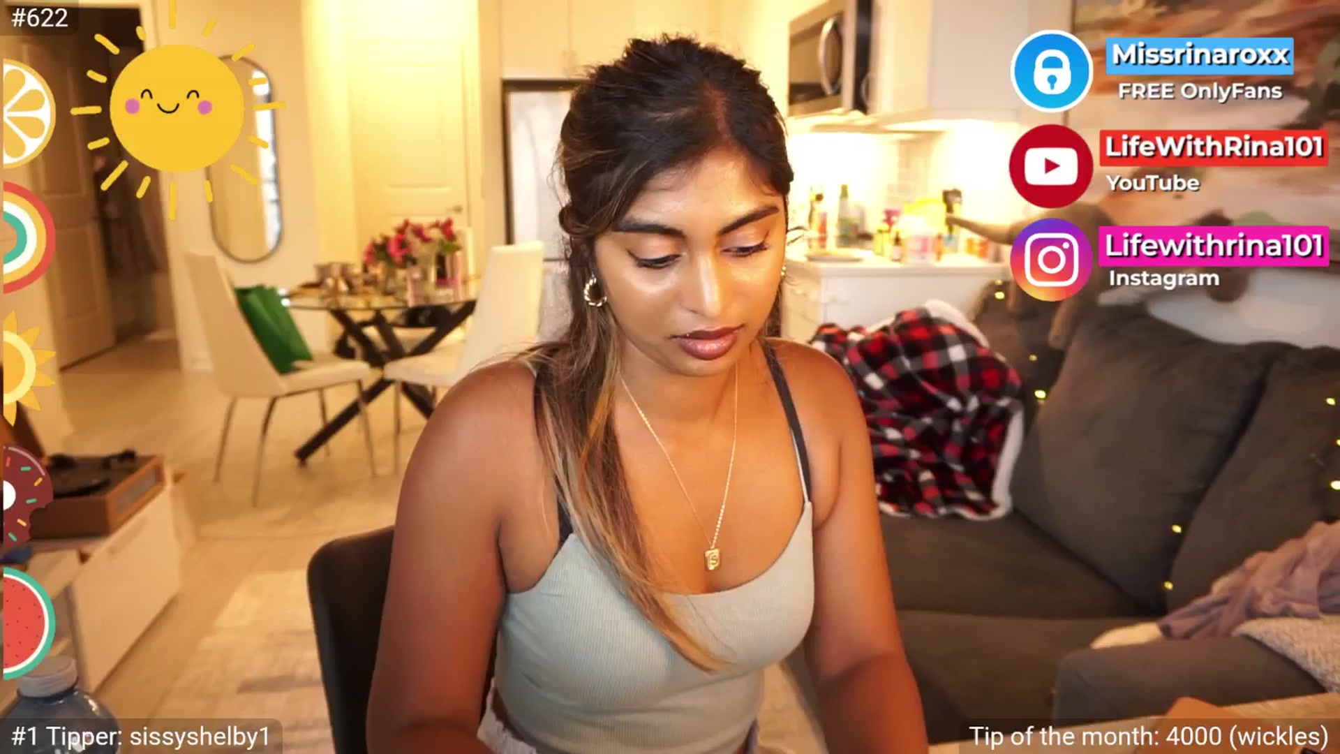 Gallery image thumbnail from Missrinaroxx's myfreecams stream on, 08/06/2025, 24:05 image 18 of 20