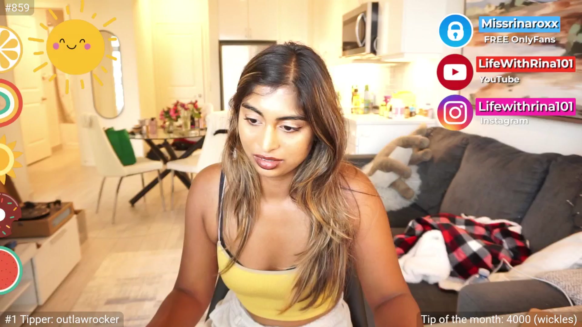 Gallery image thumbnail from Missrinaroxx's myfreecams stream on, 08/07/2025, 23:04 image 4 of 20
