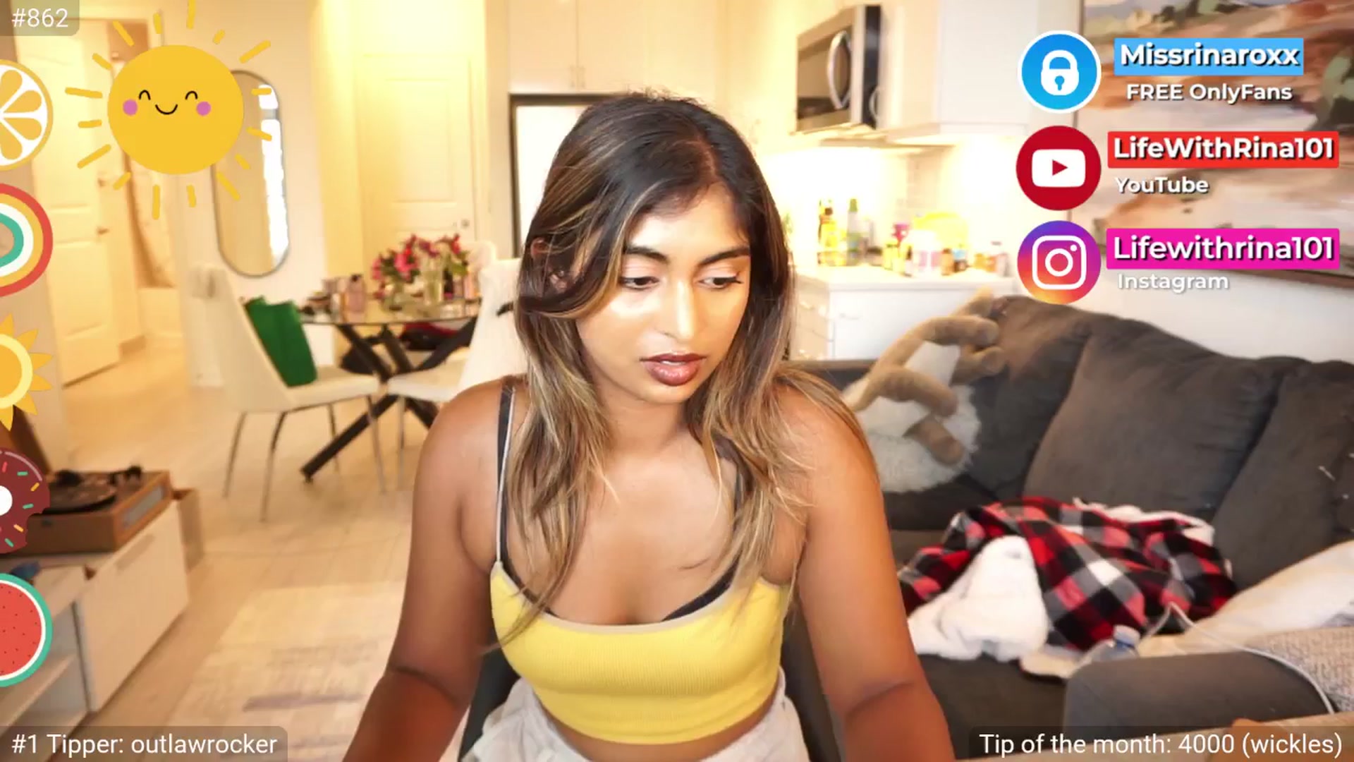 Gallery image thumbnail from Missrinaroxx's myfreecams stream on, 08/07/2025, 23:04 image 8 of 20