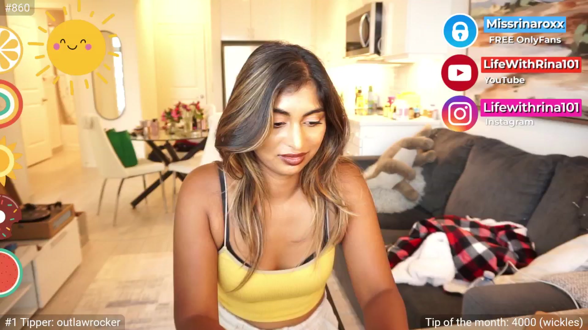 Gallery image thumbnail from Missrinaroxx's myfreecams stream on, 08/07/2025, 23:04 image 5 of 20