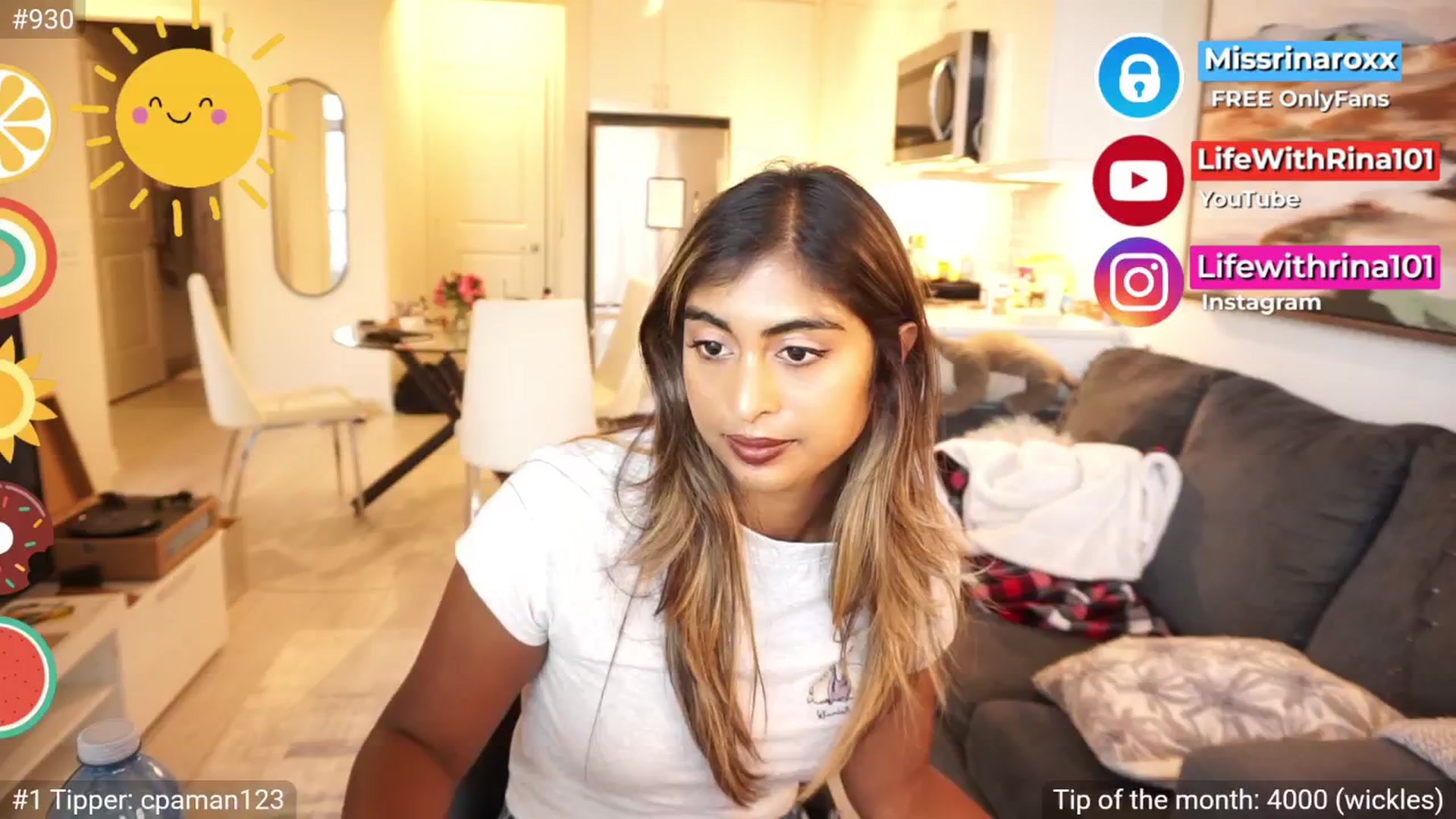 Gallery image thumbnail from Missrinaroxx's myfreecams stream on, 08/14/2025, 23:04 image 19 of 20