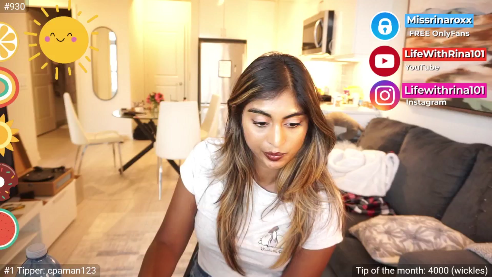 Gallery image thumbnail from Missrinaroxx's myfreecams stream on, 08/14/2025, 23:04 image 16 of 20
