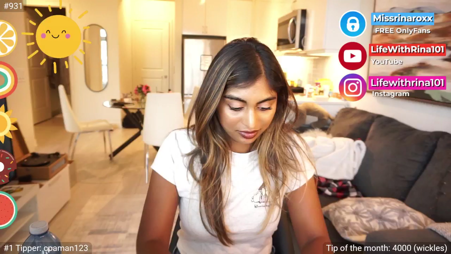 Gallery image thumbnail from Missrinaroxx's myfreecams stream on, 08/14/2025, 23:04 image 9 of 20