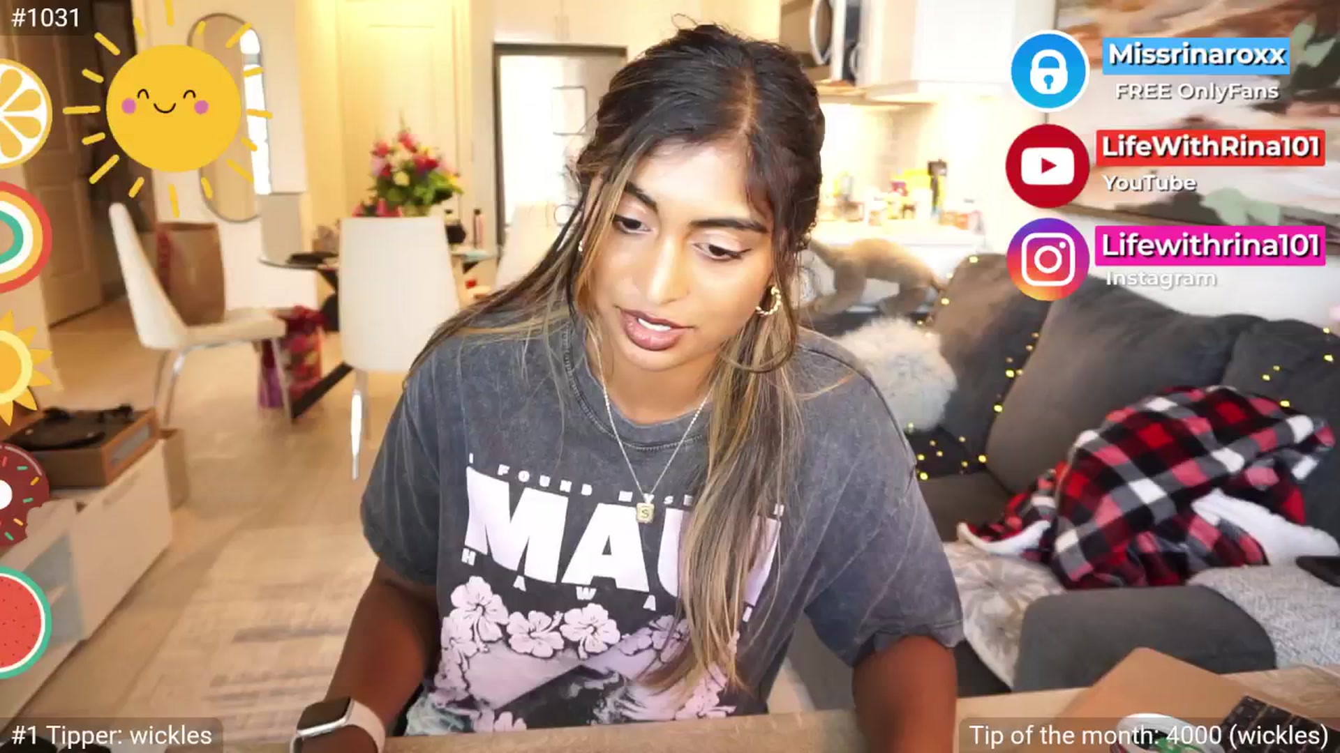 Gallery image thumbnail from Missrinaroxx's myfreecams stream on, 08/18/2025, 23:12 image 9 of 20