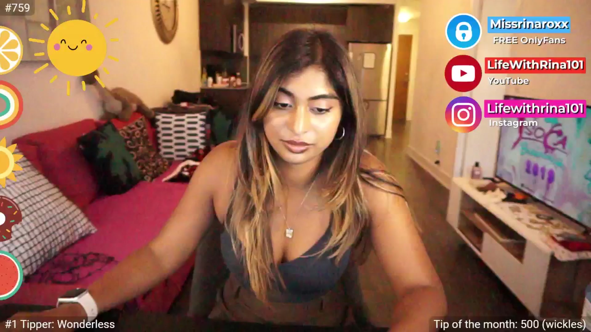 Gallery image thumbnail from Missrinaroxx's myfreecams stream on, 09/03/2025, 23:25 image 17 of 20