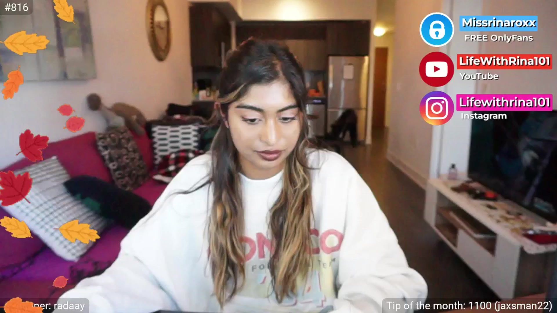 Gallery image thumbnail from Missrinaroxx's myfreecams stream on, 09/08/2025, 19:03 image 11 of 20