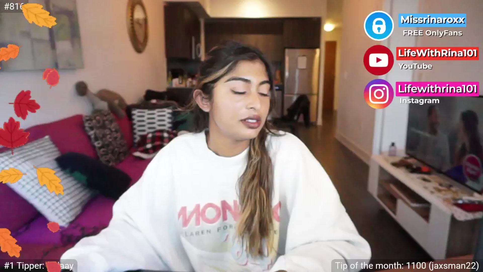 Gallery image thumbnail from Missrinaroxx's myfreecams stream on, 09/08/2025, 19:03 image 9 of 20