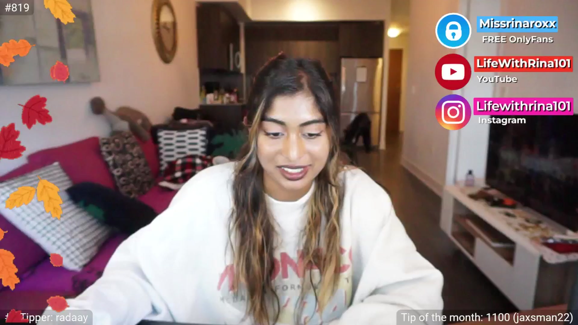 Gallery image thumbnail from Missrinaroxx's myfreecams stream on, 09/08/2025, 19:03 image 8 of 20