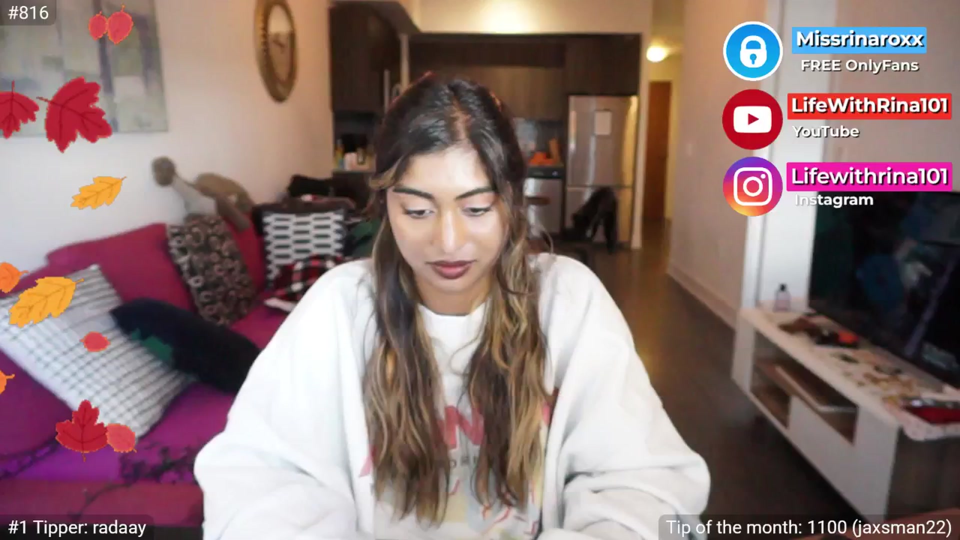 Gallery image thumbnail from Missrinaroxx's myfreecams stream on, 09/08/2025, 19:03 image 19 of 20