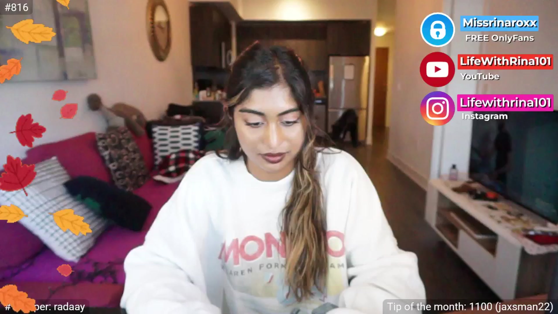 Gallery image thumbnail from Missrinaroxx's myfreecams stream on, 09/08/2025, 19:03 image 10 of 20