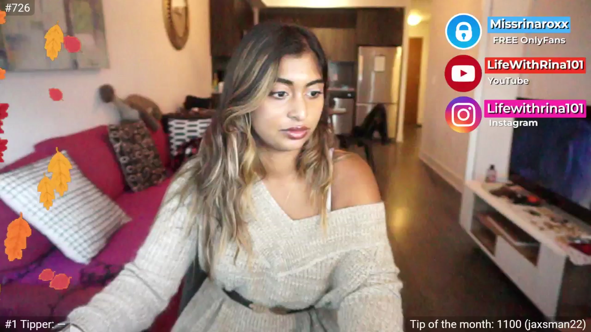 Gallery image thumbnail from Missrinaroxx's myfreecams stream on, 09/09/2025, 23:00 image 1 of 20