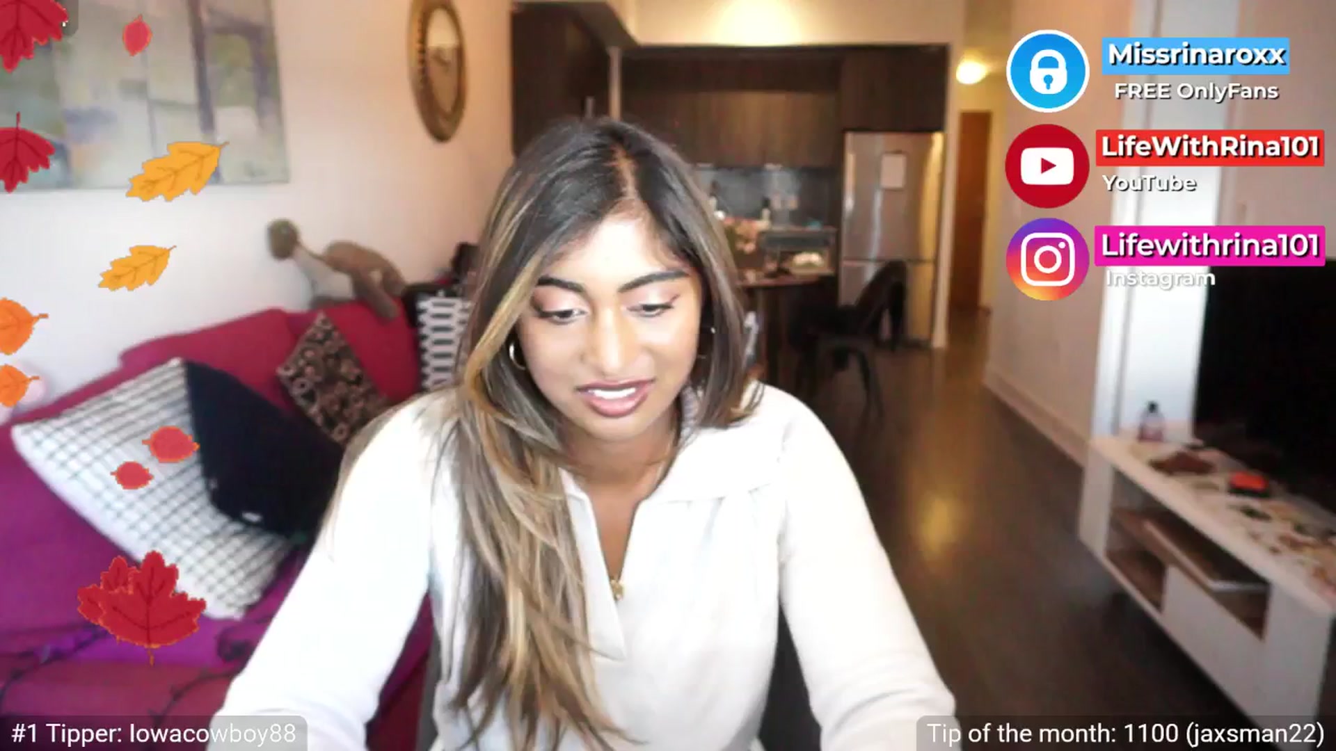 Gallery image thumbnail from Missrinaroxx's myfreecams stream on, 09/12/2025, 19:03 image 19 of 20
