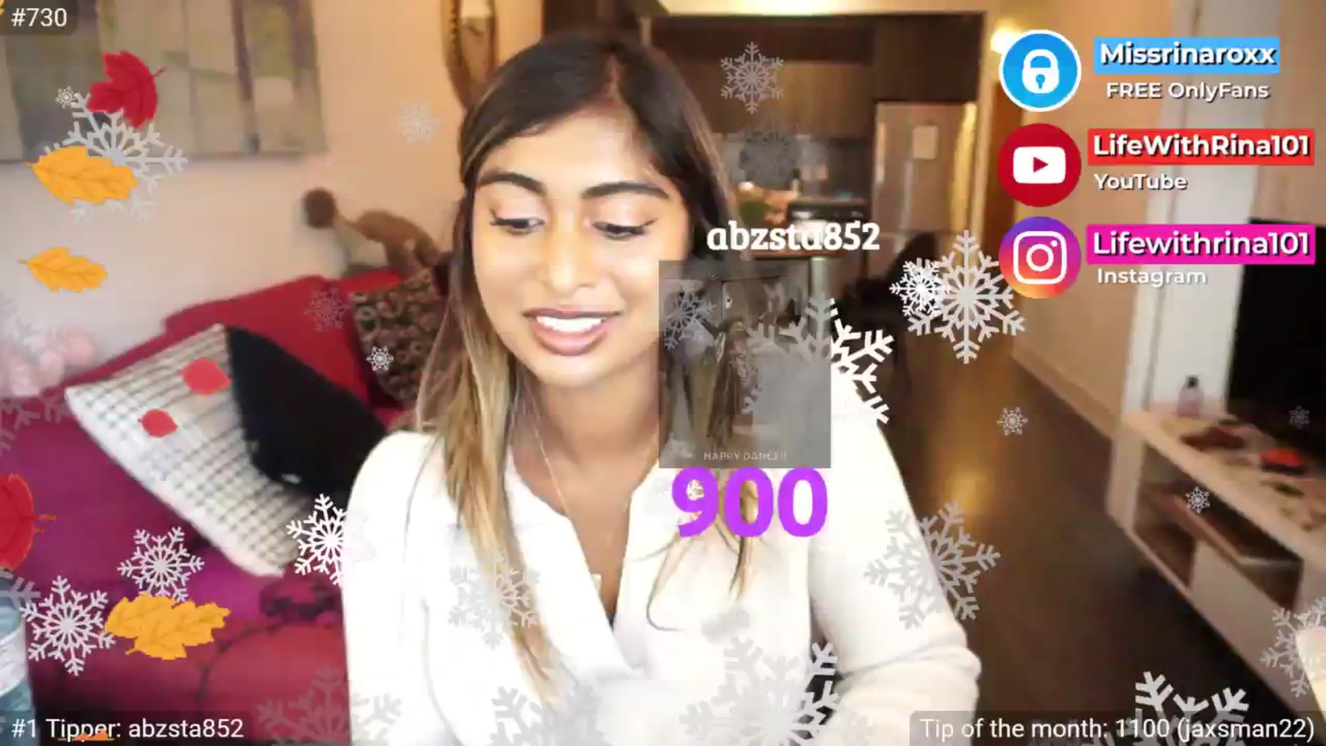 Gallery image thumbnail from Missrinaroxx's myfreecams stream on, 09/12/2025, 22:37 image 11 of 20