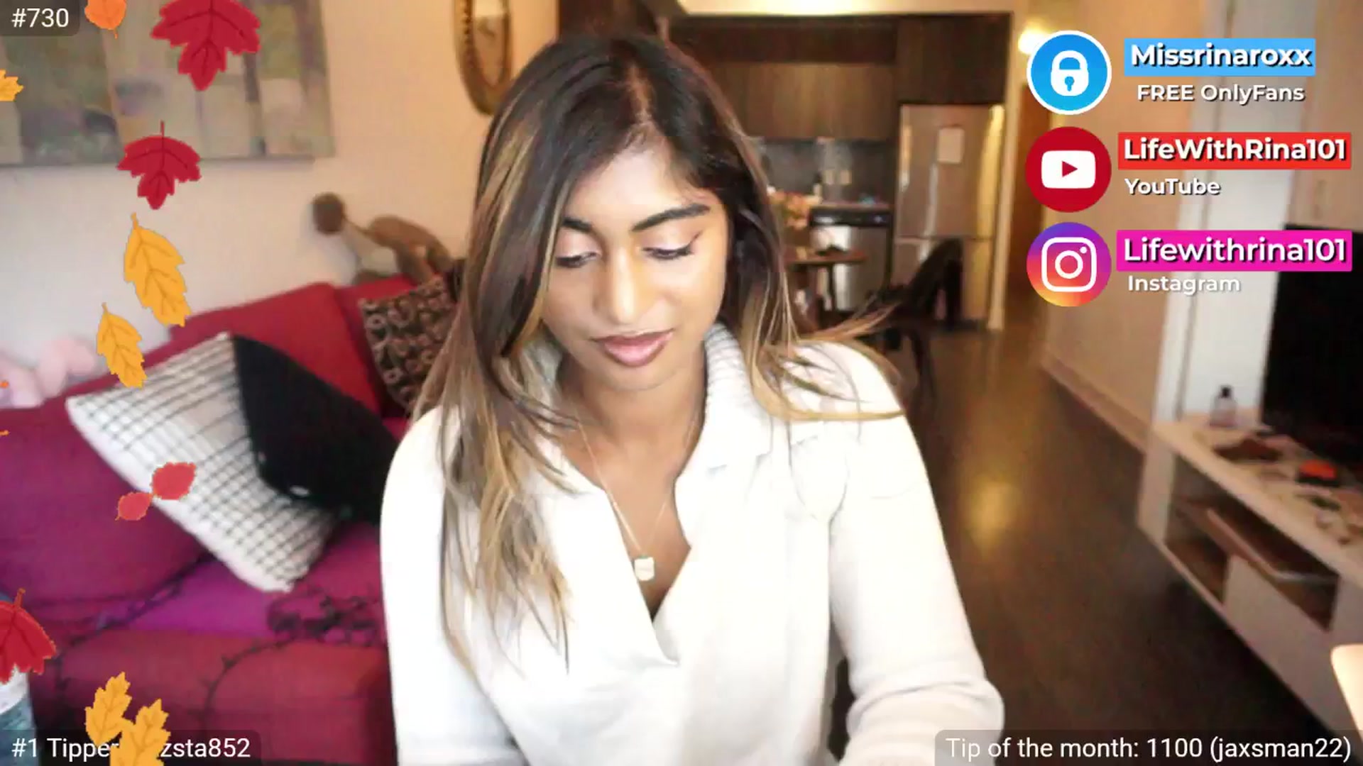 Gallery image thumbnail from Missrinaroxx's myfreecams stream on, 09/12/2025, 22:37 image 5 of 20