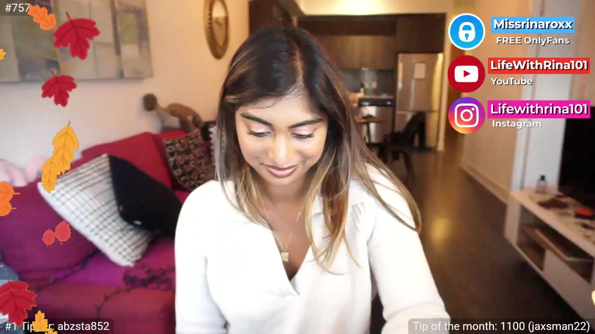 Gallery image thumbnail from Missrinaroxx's myfreecams stream on, 09/12/2025, 22:37 image 1 of 20