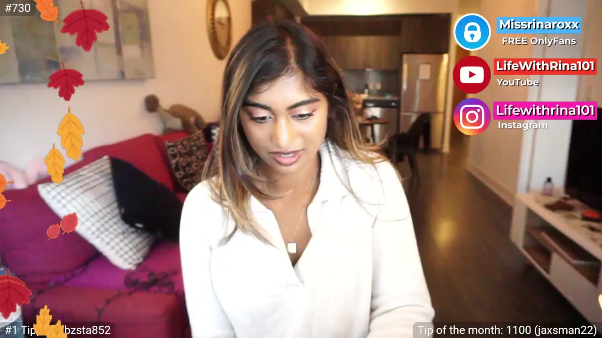 Gallery image thumbnail from Missrinaroxx's myfreecams stream on, 09/12/2025, 22:37 image 3 of 20