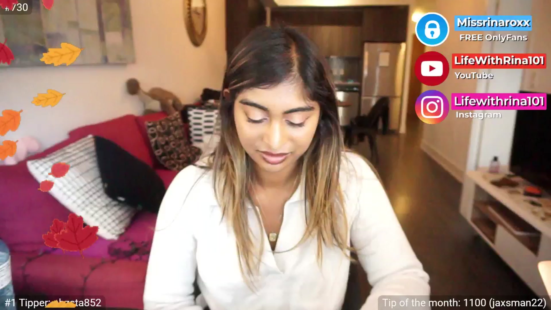 Gallery image thumbnail from Missrinaroxx's myfreecams stream on, 09/12/2025, 22:37 image 8 of 20