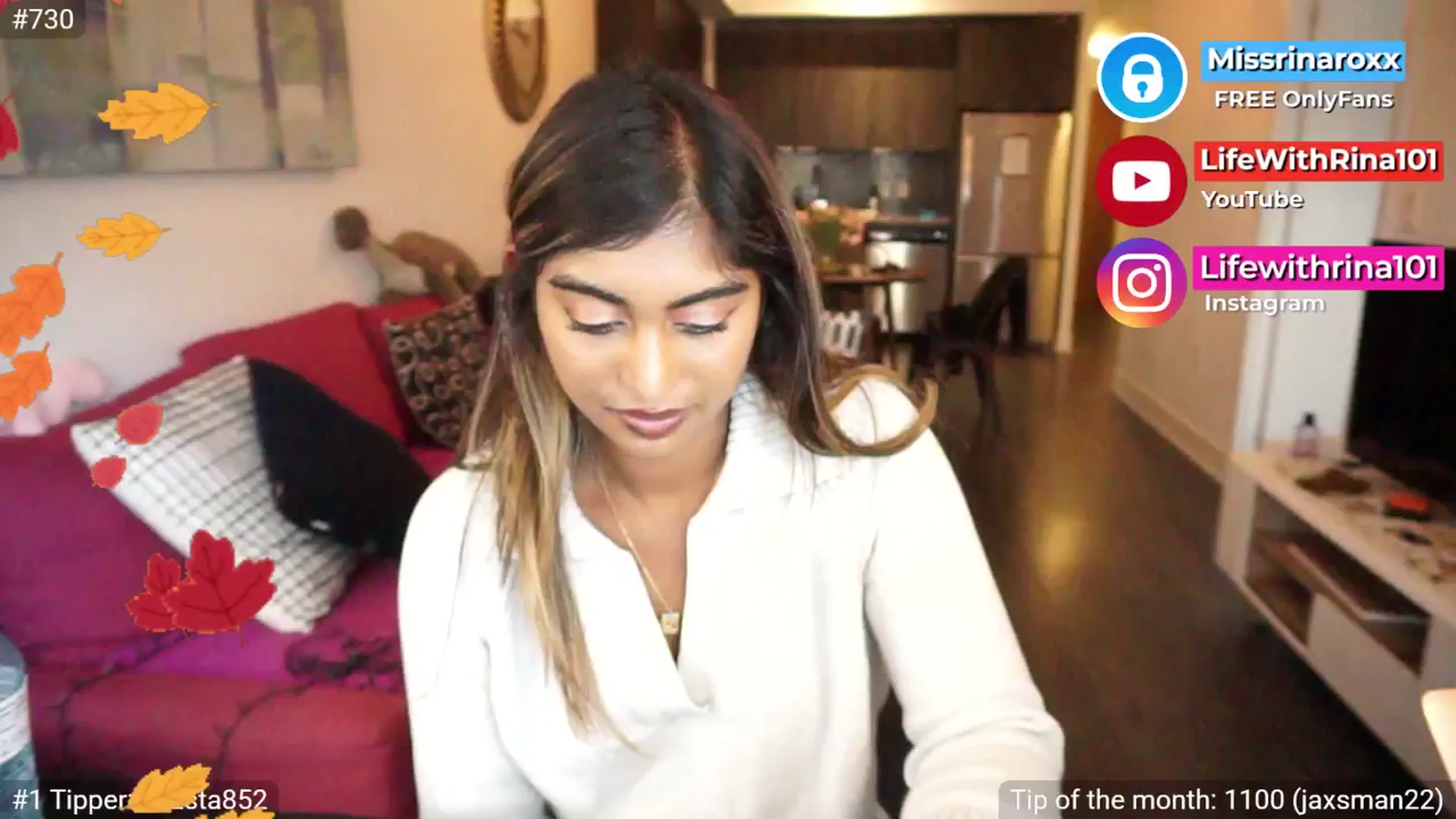 Gallery image thumbnail from Missrinaroxx's myfreecams stream on, 09/12/2025, 22:37 image 10 of 20