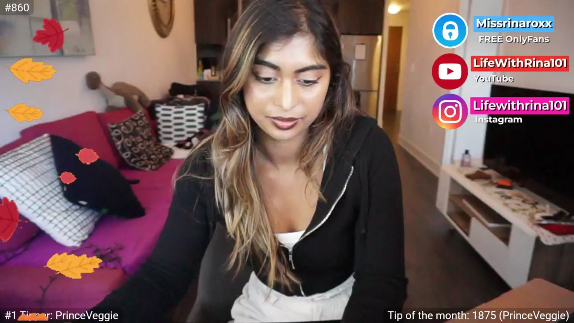 Gallery image thumbnail from Missrinaroxx's myfreecams stream on, 09/15/2025, 19:40 image 5 of 20