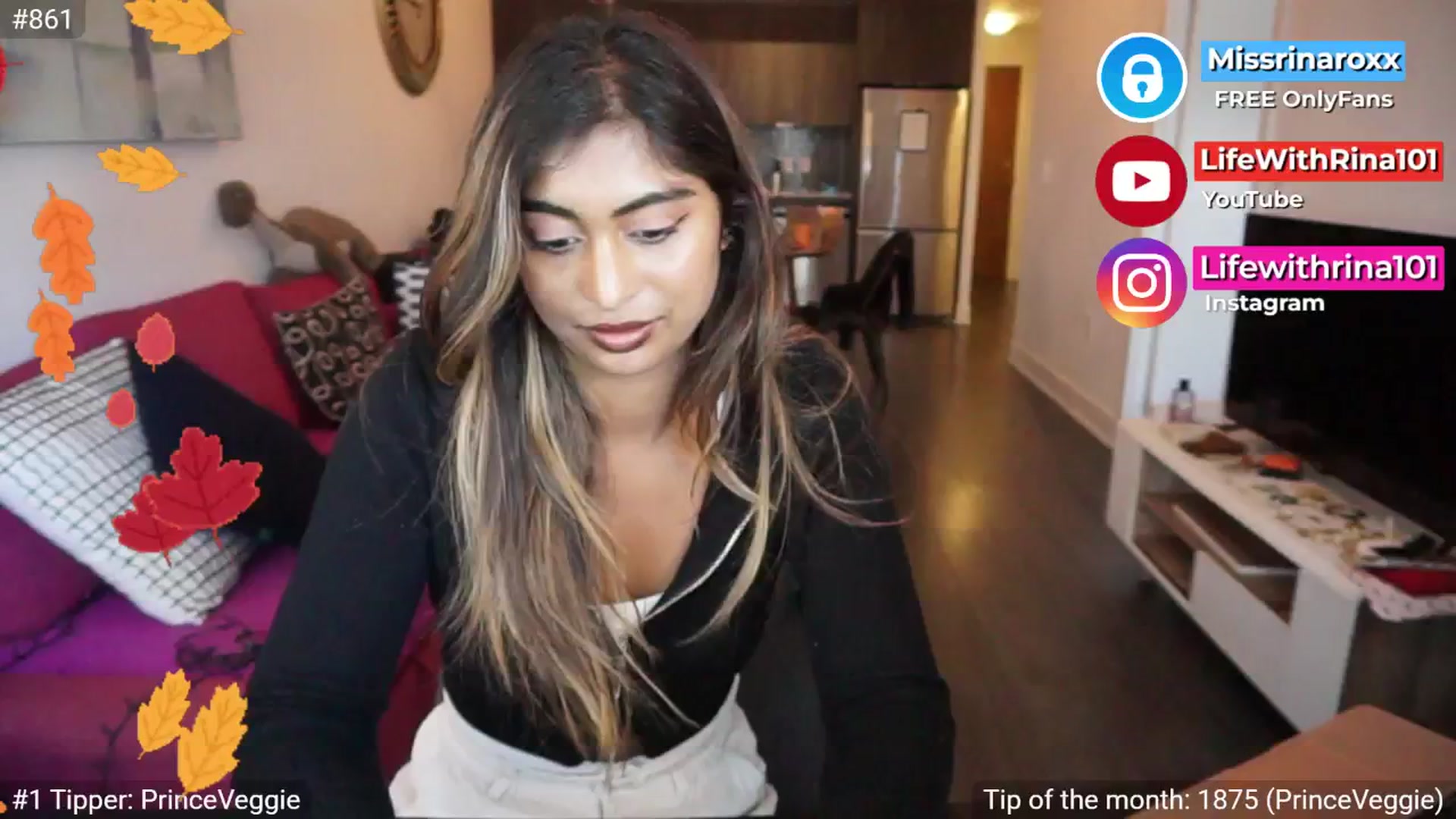 Gallery image thumbnail from Missrinaroxx's myfreecams stream on, 09/15/2025, 19:40 image 7 of 20