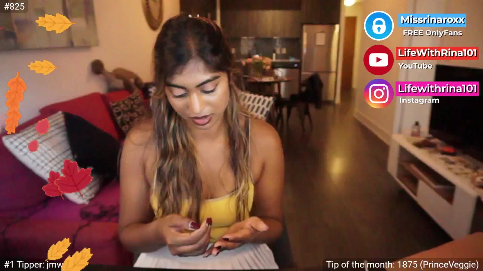 Gallery image thumbnail from Missrinaroxx's myfreecams stream on, 09/16/2025, 23:03 image 19 of 20