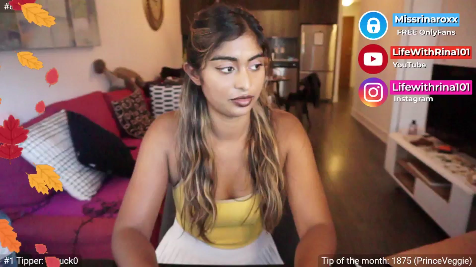 Gallery image thumbnail from Missrinaroxx's myfreecams stream on, 09/16/2025, 23:03 image 1 of 20