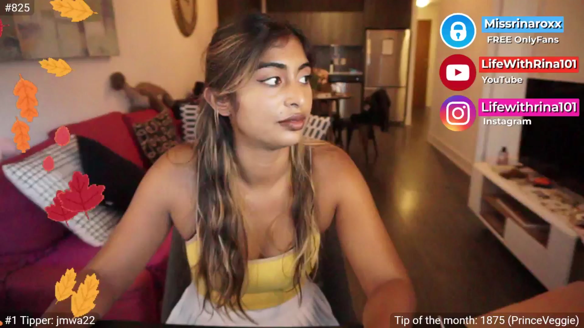 Gallery image thumbnail from Missrinaroxx's myfreecams stream on, 09/16/2025, 23:03 image 18 of 20