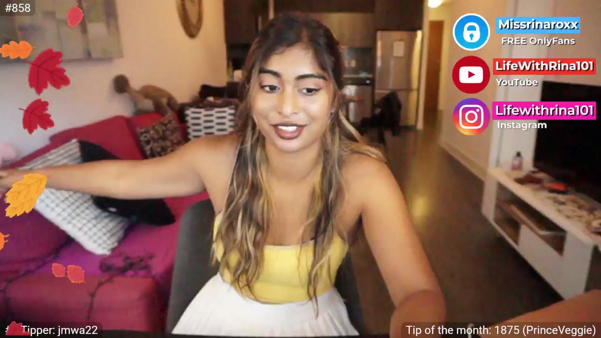 Gallery image thumbnail from Missrinaroxx's myfreecams stream on, 09/16/2025, 23:03 image 11 of 20