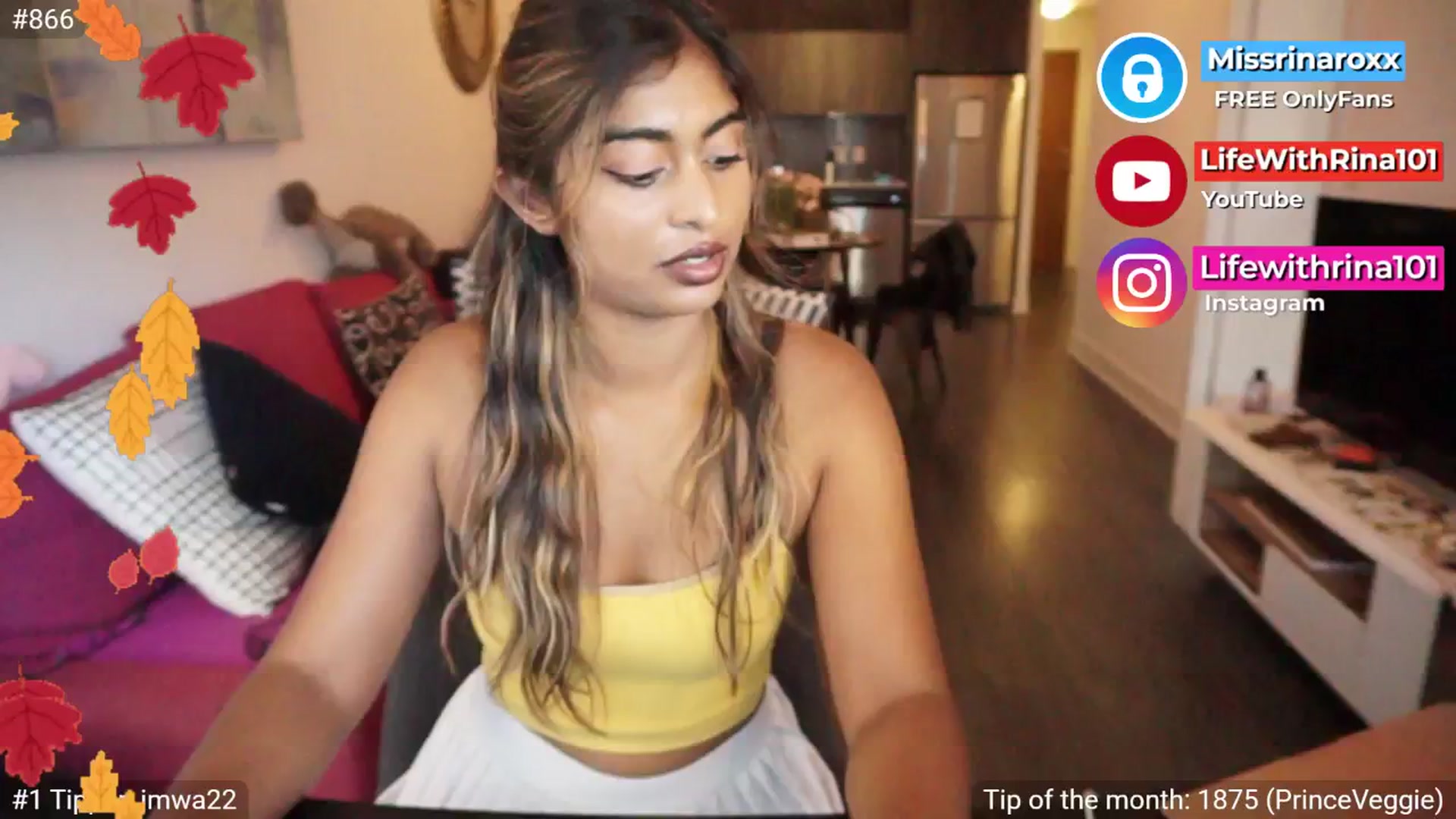 Gallery image thumbnail from Missrinaroxx's myfreecams stream on, 09/16/2025, 23:03 image 8 of 20