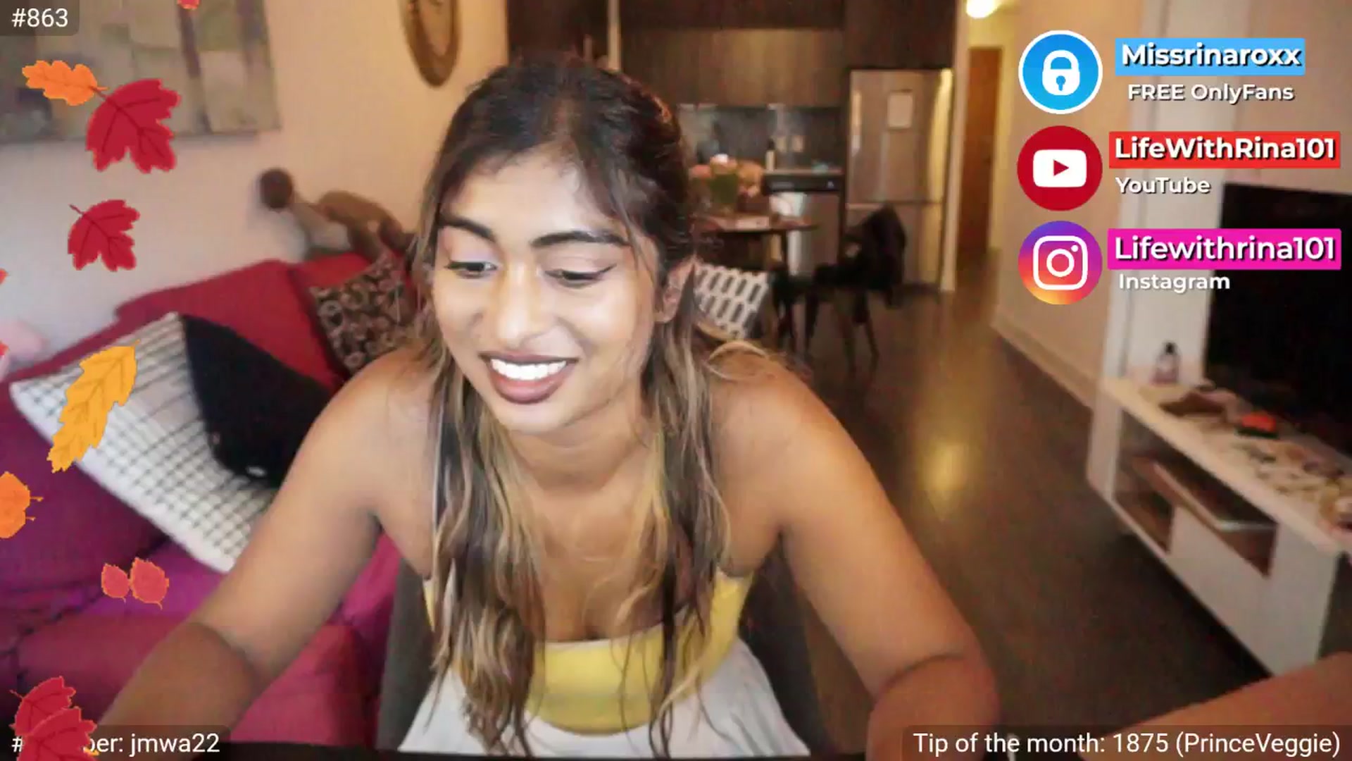 Gallery image thumbnail from Missrinaroxx's myfreecams stream on, 09/16/2025, 23:03 image 10 of 20