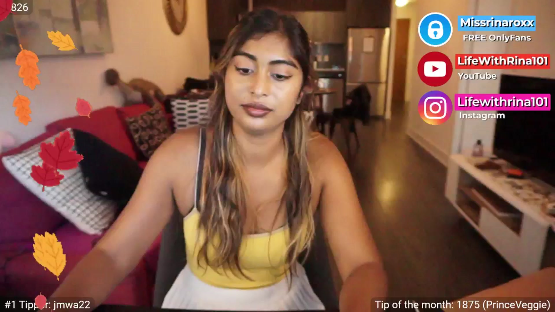 Gallery image thumbnail from Missrinaroxx's myfreecams stream on, 09/16/2025, 23:03 image 16 of 20