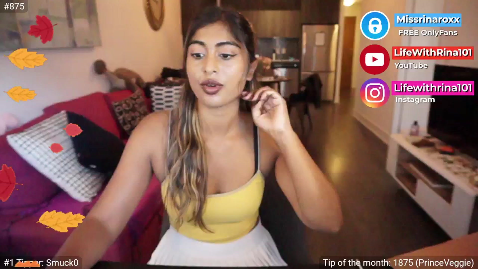 Gallery image thumbnail from Missrinaroxx's myfreecams stream on, 09/16/2025, 23:03 image 4 of 20