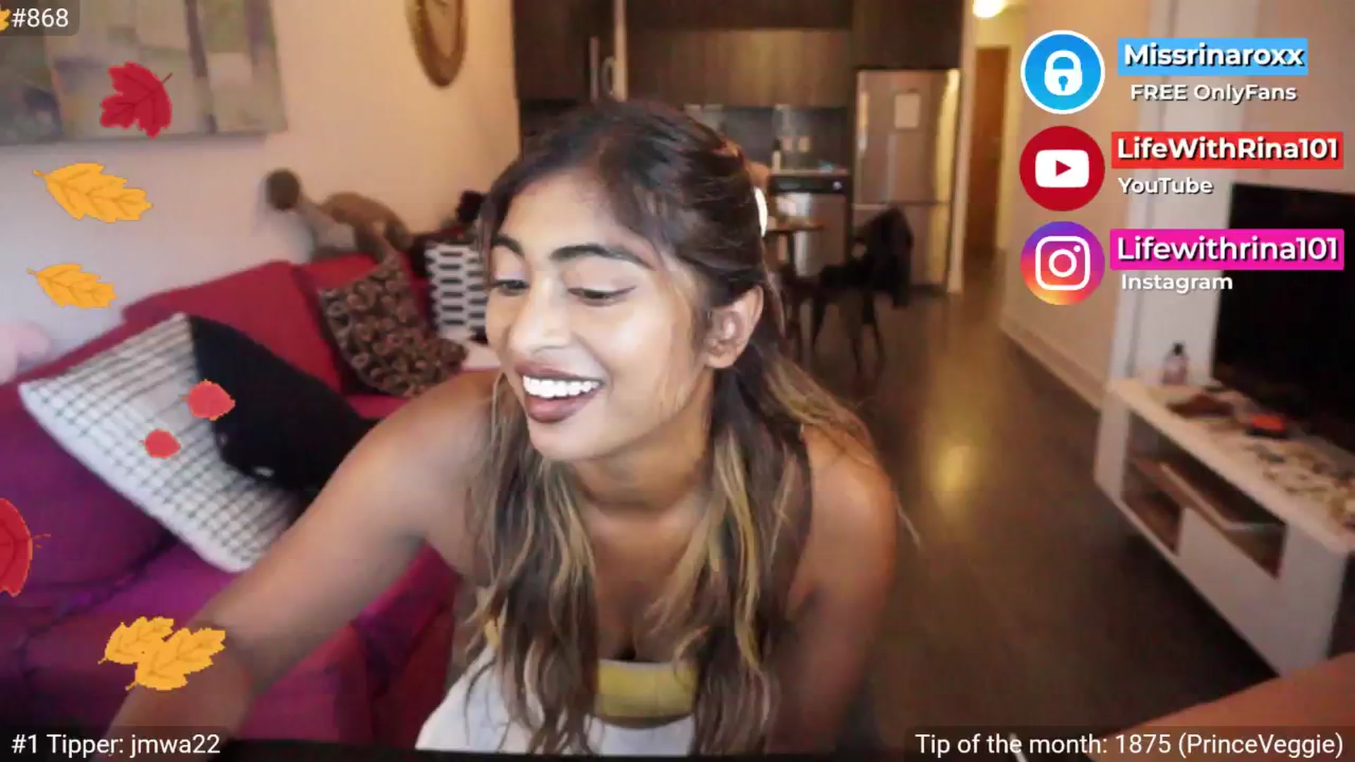 Gallery image thumbnail from Missrinaroxx's myfreecams stream on, 09/16/2025, 23:03 image 5 of 20