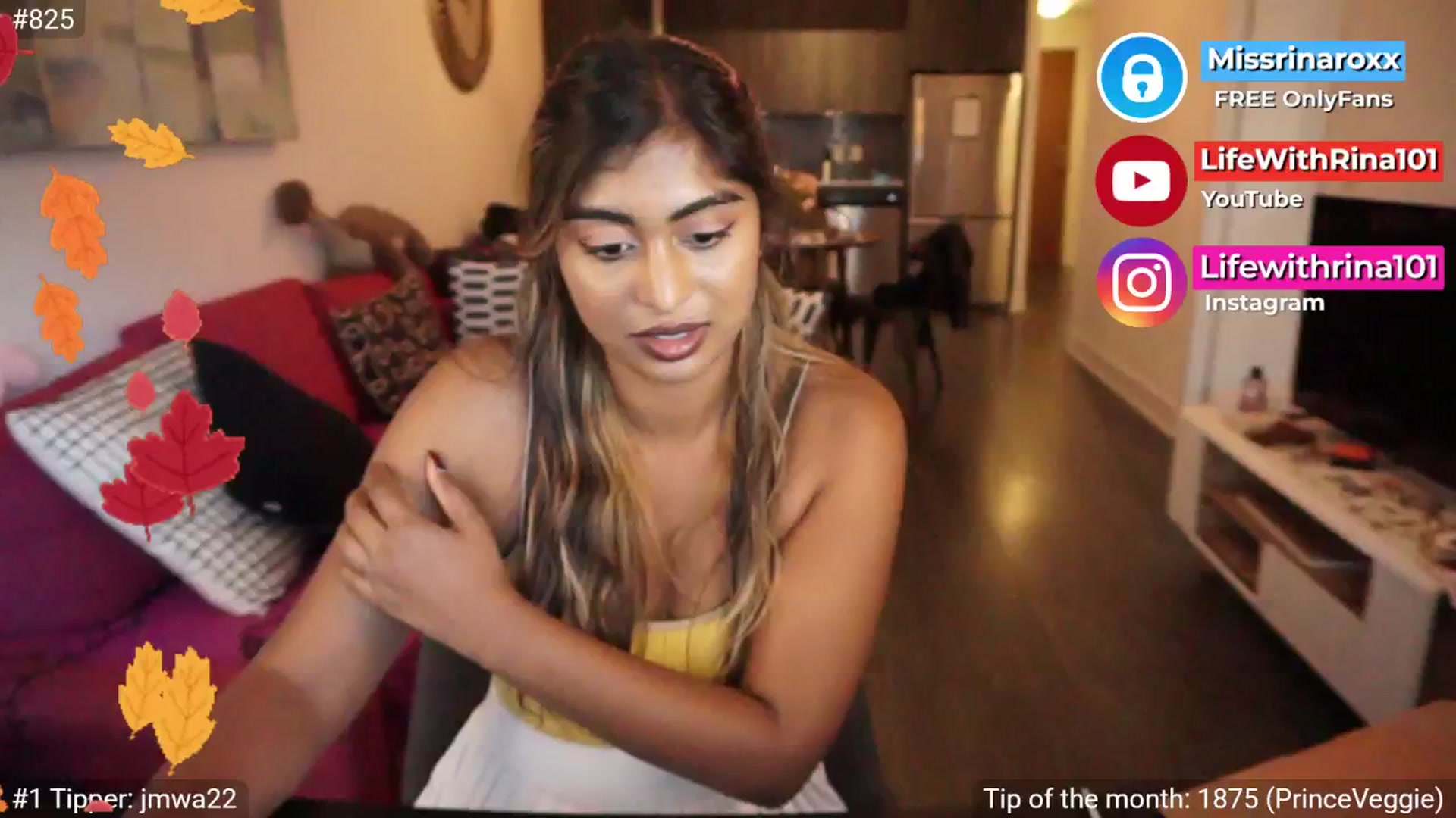 Gallery image thumbnail from Missrinaroxx's myfreecams stream on, 09/16/2025, 23:03 image 17 of 20
