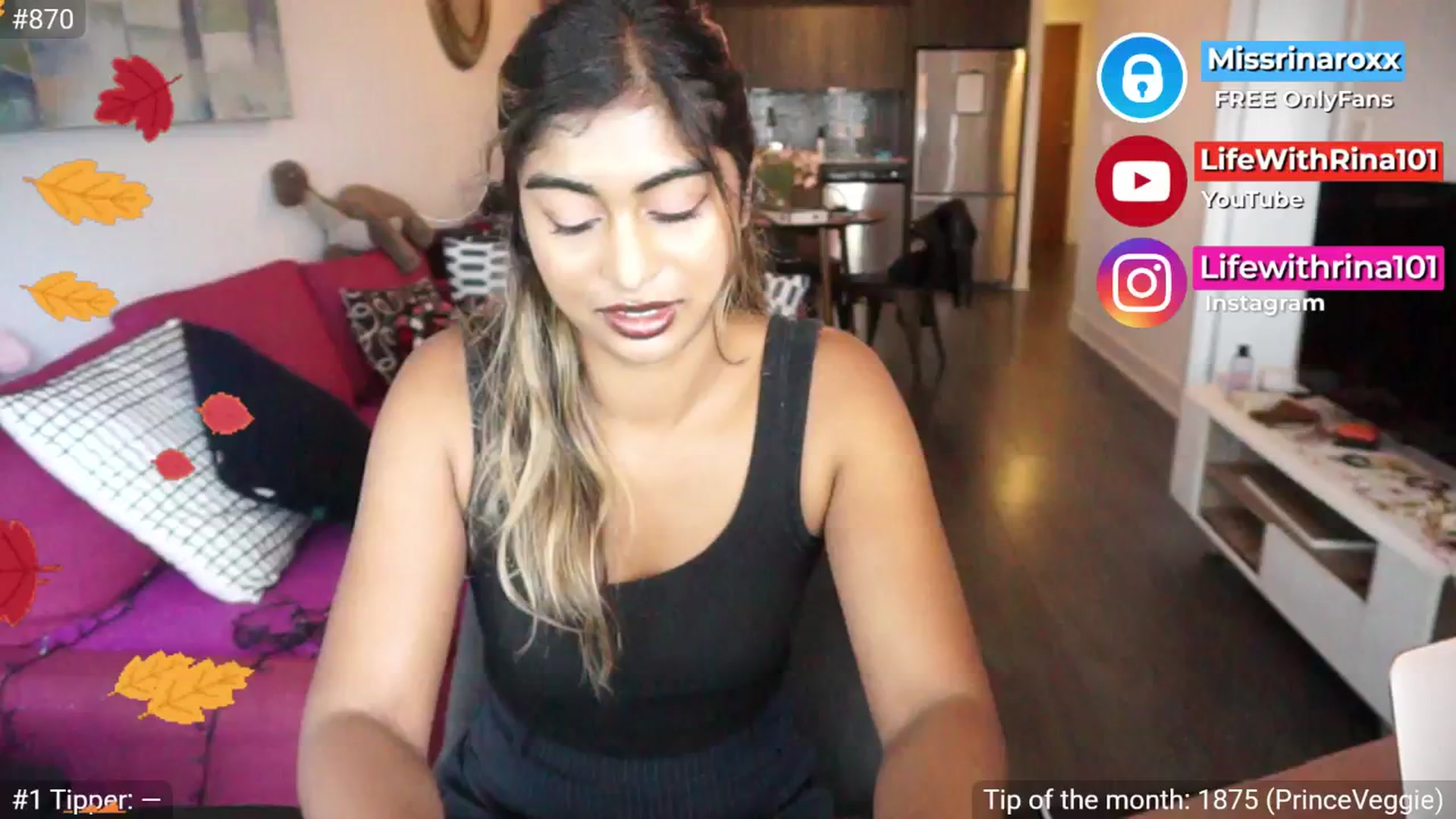 Gallery image thumbnail from Missrinaroxx's myfreecams stream on, 09/17/2025, 20:00 image 3 of 20