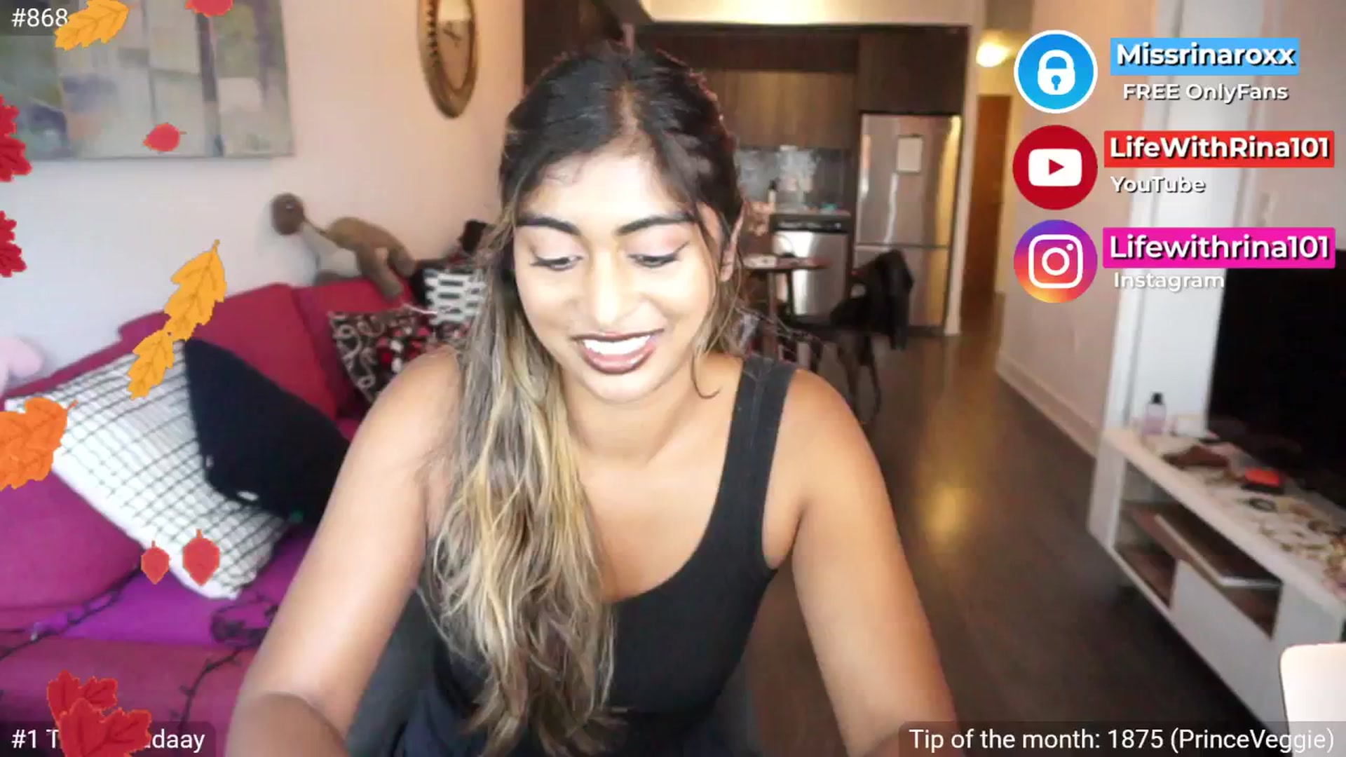 Gallery image thumbnail from Missrinaroxx's myfreecams stream on, 09/17/2025, 20:00 image 5 of 20