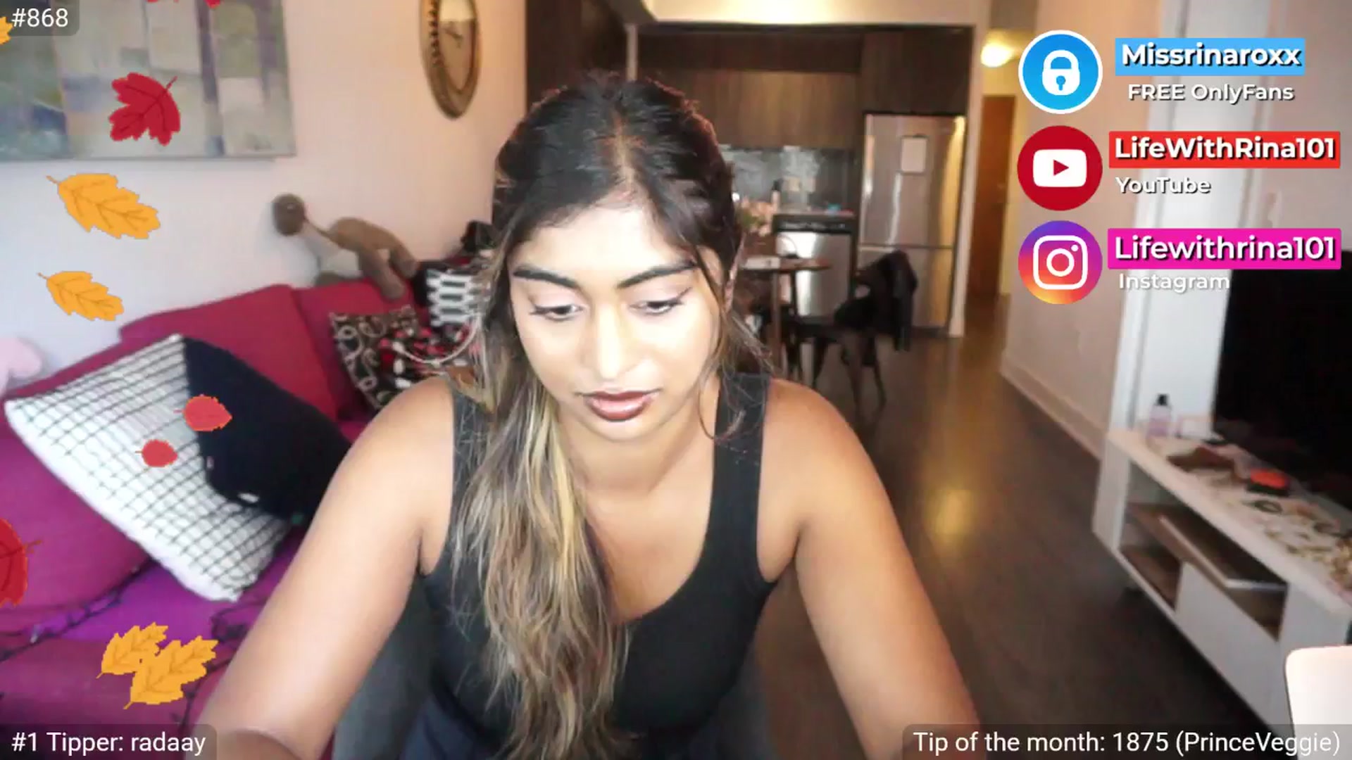 Gallery image thumbnail from Missrinaroxx's myfreecams stream on, 09/17/2025, 20:00 image 6 of 20