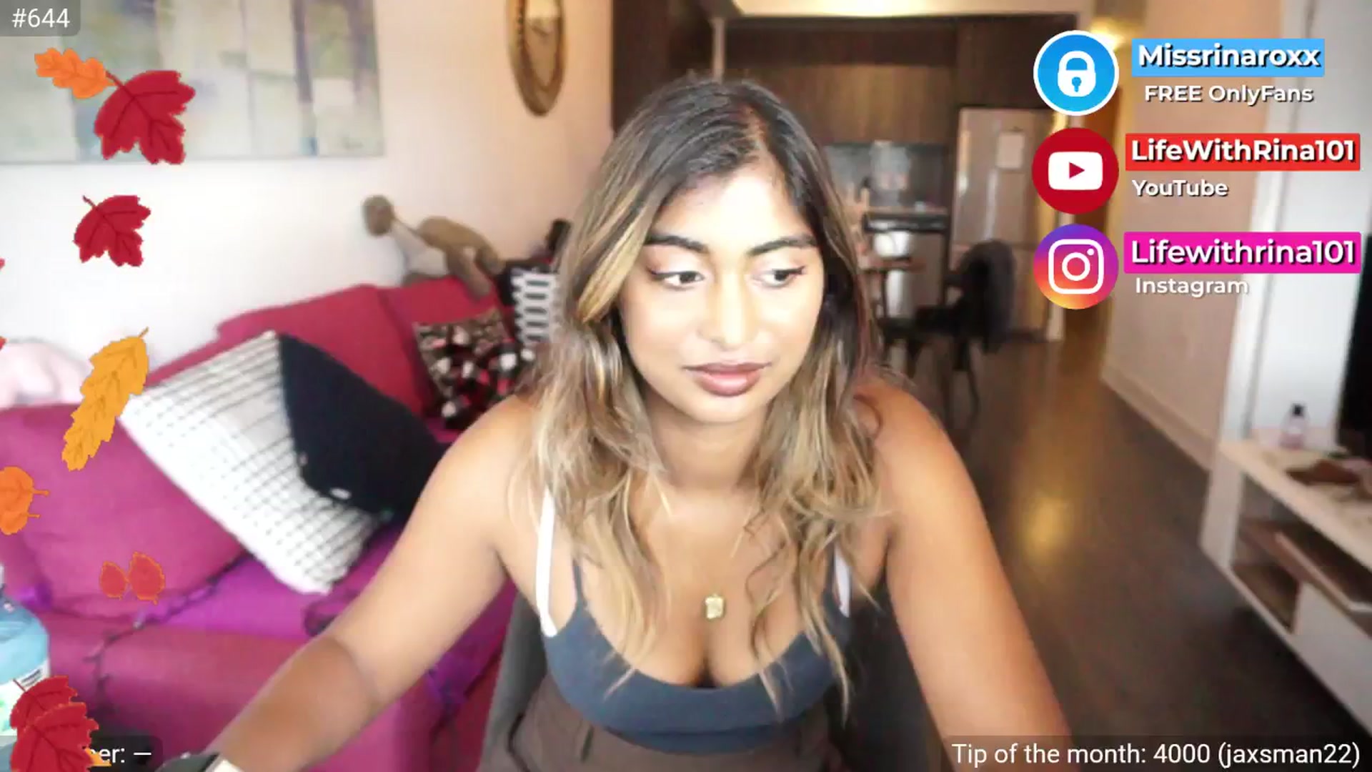 Gallery image thumbnail from Missrinaroxx's myfreecams stream on, 09/18/2025, 19:18 image 14 of 20