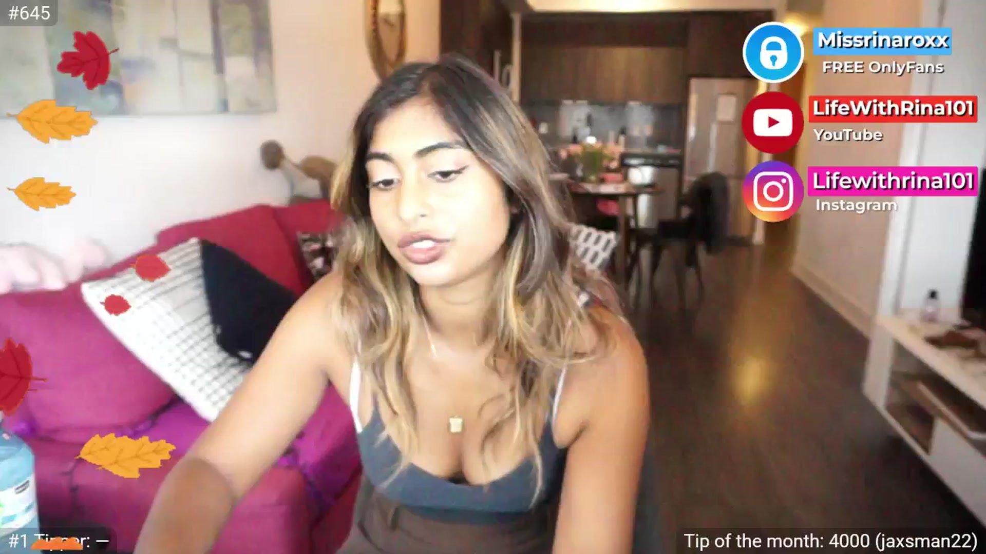Gallery image thumbnail from Missrinaroxx's myfreecams stream on, 09/18/2025, 19:18 image 12 of 20