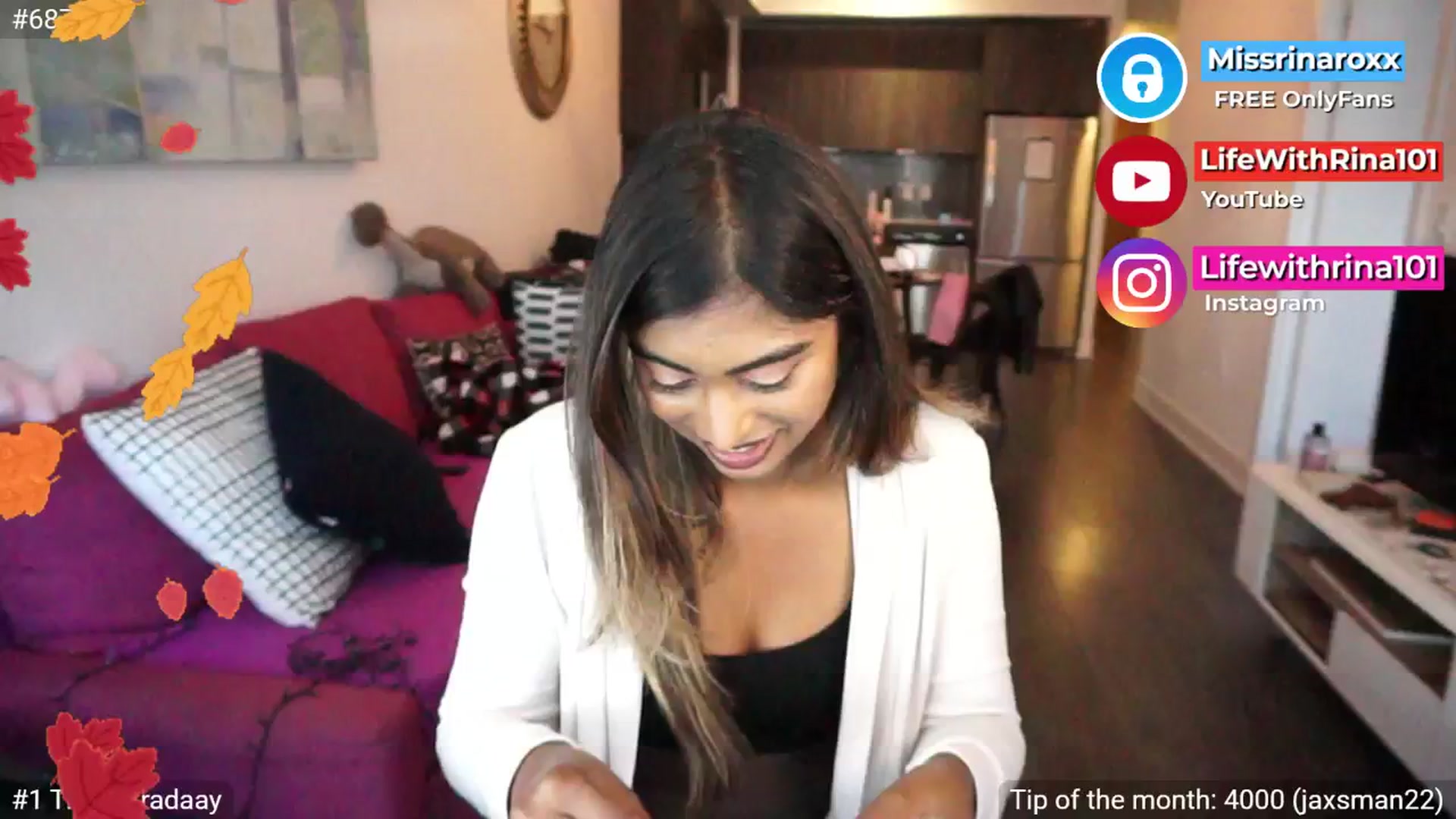 Gallery image thumbnail from Missrinaroxx's myfreecams stream on, 09/19/2025, 19:08 image 4 of 20