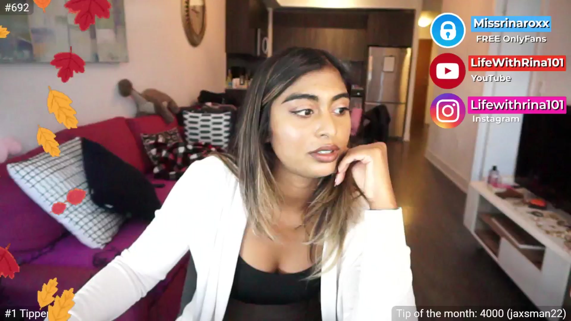 Gallery image thumbnail from Missrinaroxx's myfreecams stream on, 09/19/2025, 19:08 image 3 of 20